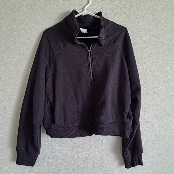 NWOT Fleece half zip pullover XXL BLACK - Picture 4 of 4